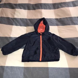 NWOT Carters Brand Classic & Unique Lightweight Coat Blue & Orange Sz 24 Months